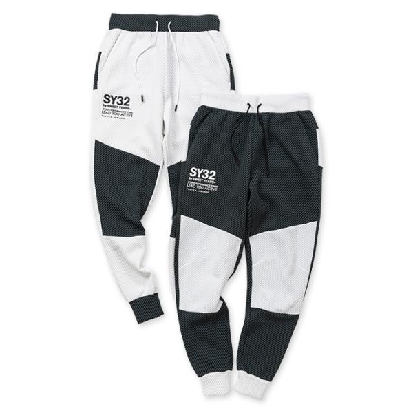 SY32 by SWEET YEARS クオーターフェイスパンツ ロングパンツ ロング メンズ ブランド おしゃれ ゴルフ スポーツ 13614 お取り寄せ商品