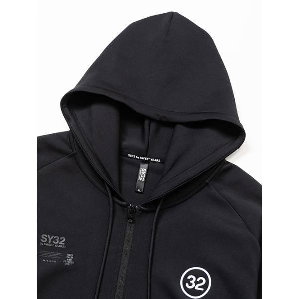SY32 by SWEET YEARS ダンボールニット ジップパーカー メンズ ブランド おしゃれ かっこいい ゴルフ スポーツ サッカー メンズ 14110 お取り寄せ商品