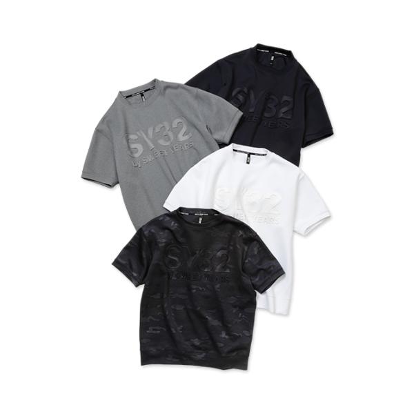 SY32 by SWEET YEARS ダンボールニット Tシャツ メンズ ブランド おしゃれ かっこいい ゴルフ スポーツ サッカー 14115 お取り寄せ商品