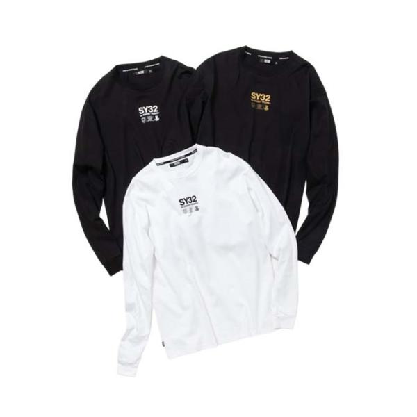 SY32 by SWEET YEARS ロゴ Tシャツ ロンT 長袖 メンズ ブランド おしゃれ かっこいい ゴルフ スポーツ サッカー 14175J-W お取り寄せ商品