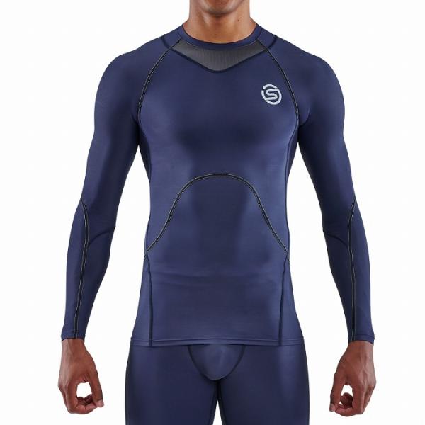 skins スキンズ Tシャツ 長袖 メンズ おしゃれ ブランド コンプレッション ロングスリーブ ゴルフ スポーツ ウェア 18121310 series3_2
