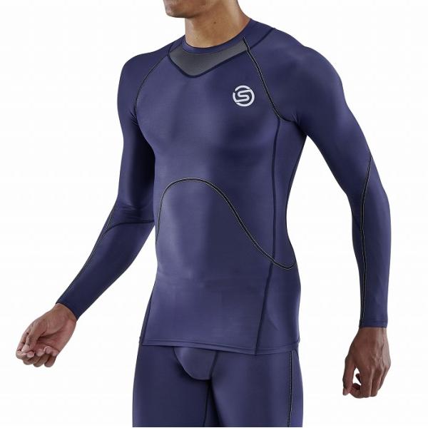 skins スキンズ Tシャツ 長袖 メンズ おしゃれ ブランド コンプレッション ロングスリーブ ゴルフ スポーツ ウェア 18121310 series3_5