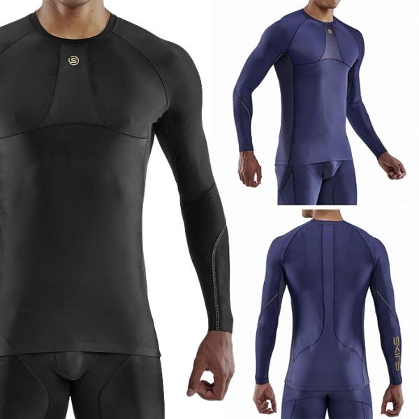 skins スキンズ Tシャツ 長袖 ロングスリーブ メンズ おしゃれ ブランド コンプレッション ゴルフ スポーツ トレーニングウェア 18121510 series5