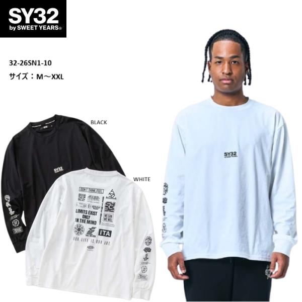 SY32 by SWEET YEARS ロングスリーブTシャツ ロング 長袖 メンズ ゴルフ おしゃれ ブランド スポーツ 32-26SN1-10【お取り寄せ】