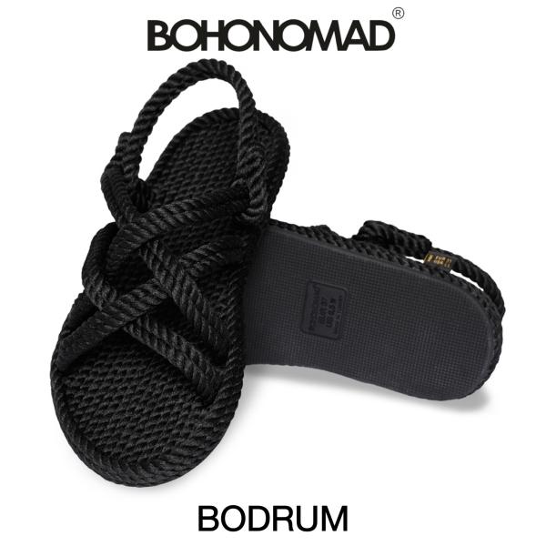 ボホノマド BOHONOMAD サンダル メンズ 歩きやすい おしゃれ ブランド BODRUM  BLACK