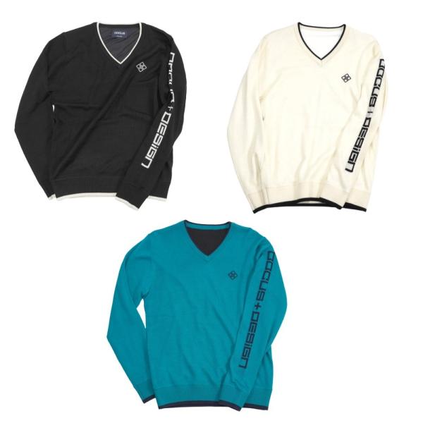 DOCUS ブイネックウィンドセーター ゴルフウェア メンズ おしゃれ DCM23A010