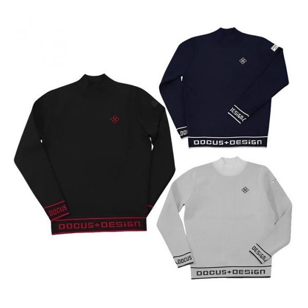 DOCUS ゴルフウェア モックネックセーター メンズ レディース ブランド シンプル かっこいい dcm24a006-asu お取り寄せ商品