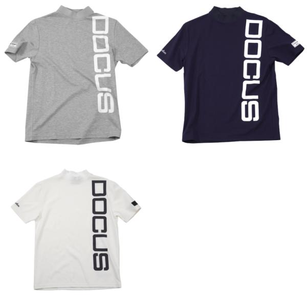 お取り寄せ商品 DOCUS ドゥーカス ゴルフウェア クール モック シャツ メンズ シンプル おしゃれ かっこいい dcm24s013-asu