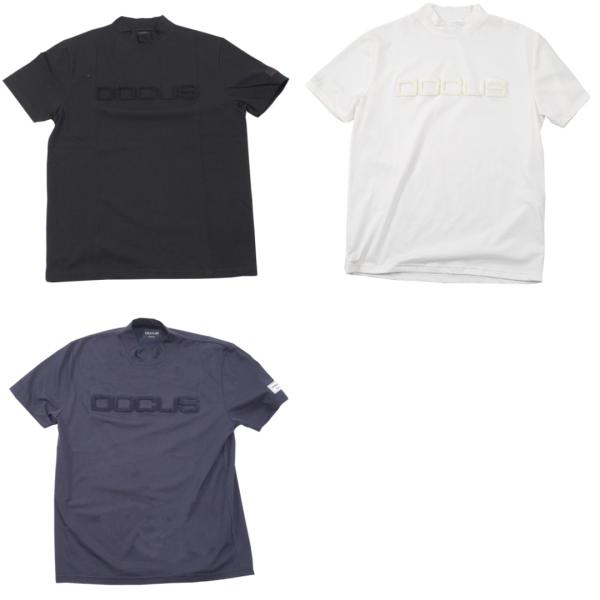 お取り寄せ商品 DOCUS ドゥーカス ゴルフウェア モック シャツ メンズ シンプル おしゃれ かっこいい dcm24s014-asu