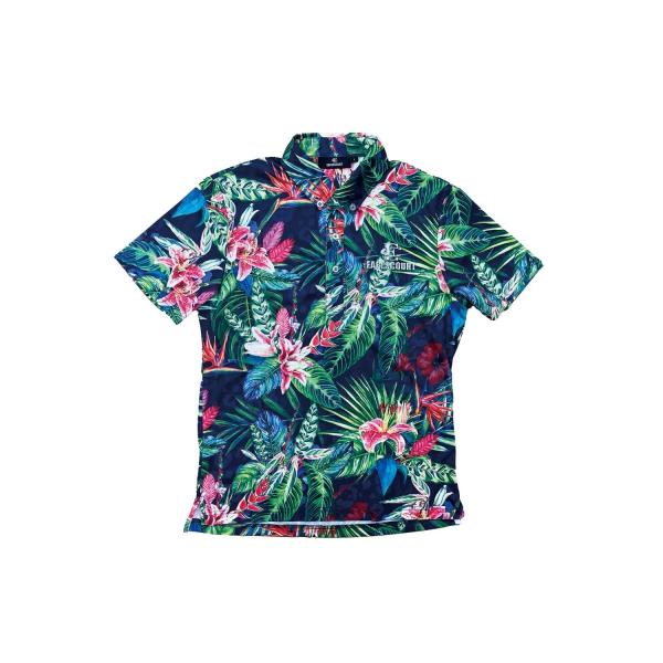 EARLSCOURT アールズコート ゴルフウェア ポロシャツ FLOWER メンズ かっこいい  EC-G002 お取り寄せ商品