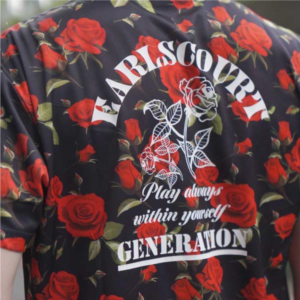 EARLSCOURT アールズコート ゴルフウェア ROSE柄 ポロシャツ ROSE メンズ かっこいい EC-G048 お取り寄せ商品_2