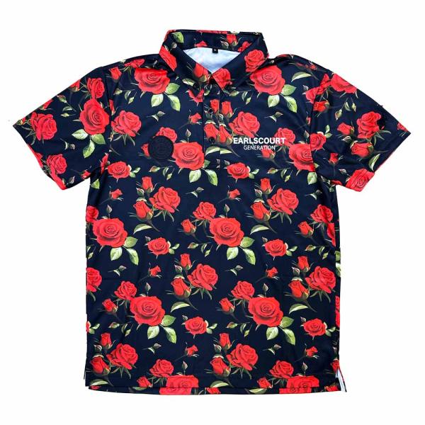 EARLSCOURT アールズコート ゴルフウェア ROSE柄 ポロシャツ ROSE メンズ かっこいい EC-G048 お取り寄せ商品_3