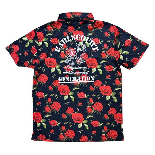 EARLSCOURT アールズコート ゴルフウェア ROSE柄 ポロシャツ ROSE メンズ かっこいい EC-G048 お取り寄せ商品_4