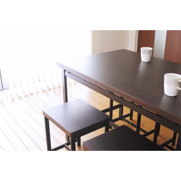 ダイニングテーブル おしゃれ 4人用 家具 インテリア 鉄脚 ダイニングテーブル GRAINWIDE【IF-12075】_3