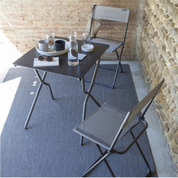 Lafuma テーブル デッキ ガーデン おしゃれ ブランド アウトドア 正方形 ANYTIME SQUARE TABLE LFM5104-9298_2