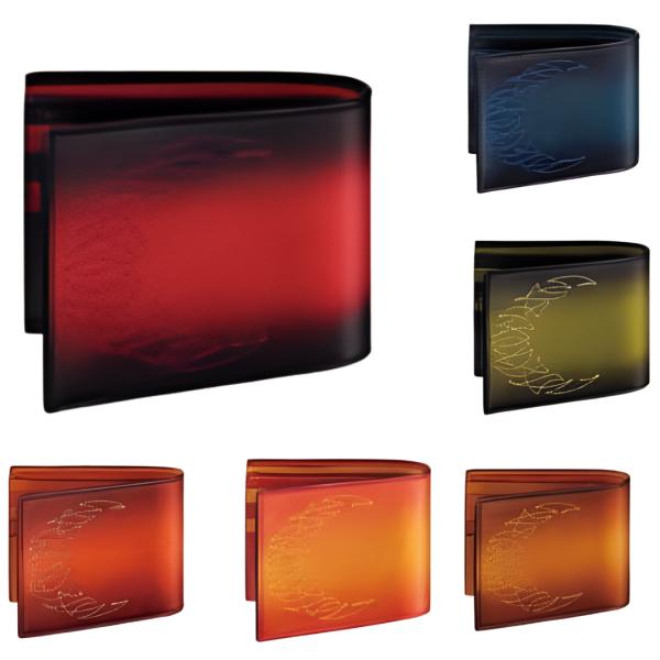 Lilyleather Design リリーレザーデザイン ウォレット 財布 二つ折り ビルフォード ぼかし染め