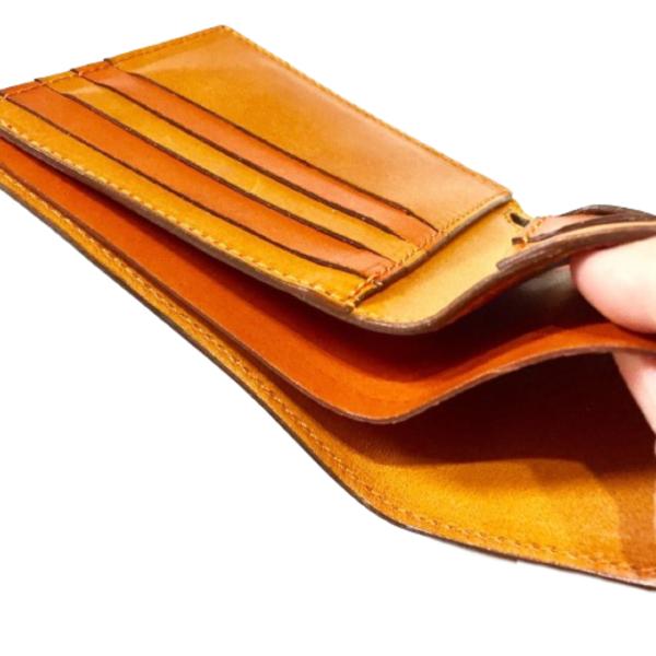Lilyleather Design リリーレザーデザイン ウォレット 財布 二つ折り ビルフォード ぼかし染め_11