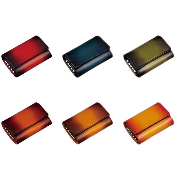 Lilyleather Design リリーレザーデザイン キーケース ぼかし染めタイプ レザー 革