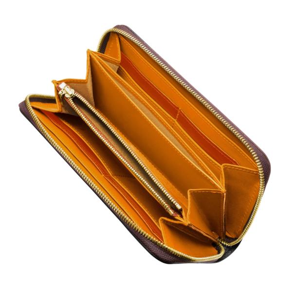 Lilyleather Design リリーレザーデザイン ラウンドファスナー 長財布 おしゃれ レザー 革 小銭入れ付 ぼかし染め_12