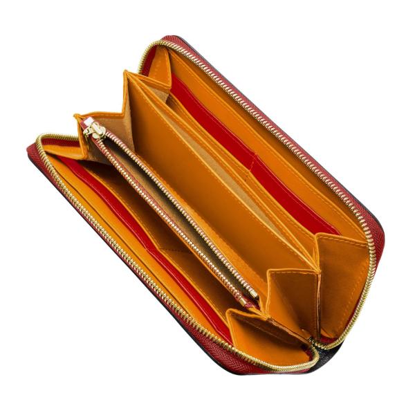 Lilyleather Design リリーレザーデザイン ラウンドファスナー 長財布 おしゃれ レザー 革 小銭入れ付 ぼかし染め_13