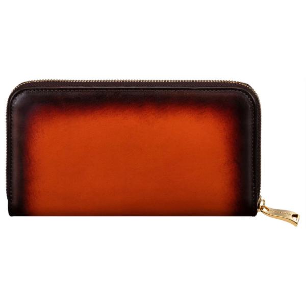 Lilyleather Design リリーレザーデザイン ラウンドファスナー 長財布 おしゃれ レザー 革 小銭入れ付 ぼかし染め_4