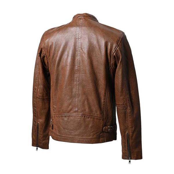 RIDEZ ジャケット ライダース メンズ おしゃれ かっこいい ブランド レザー 革 ACE RLJ110 BROWN【お取り寄せ】_1