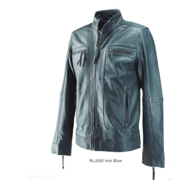 レザージャケット メンズ ライダース RIDEZ シングル CLUBS JACKET IronBlue RLJ200C_4