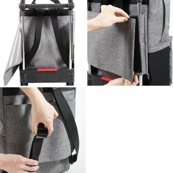 ROLSER ロルサー ショッピングカート お買い物カート バック 折りたたみ おしゃれ ブランド 四輪 ビジネス 旅行 機内持ち込みT-SHOP MAX_5