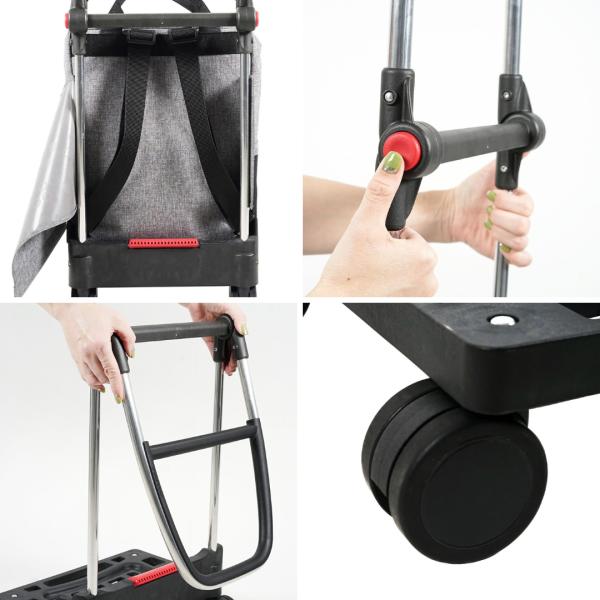 ROLSER ロルサー ショッピングカート お買い物カート バック 折りたたみ おしゃれ ブランド 四輪 ビジネス 旅行 機内持ち込みT-SHOP MAX_6