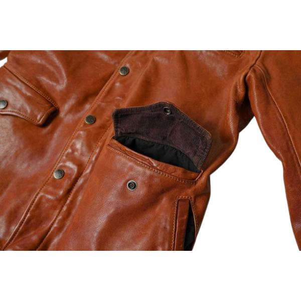 お取り寄せ RIDEZ ライズ バイク用 レザージャケット 長袖 メンズ おしゃれ ブランド バイク RWH001_8