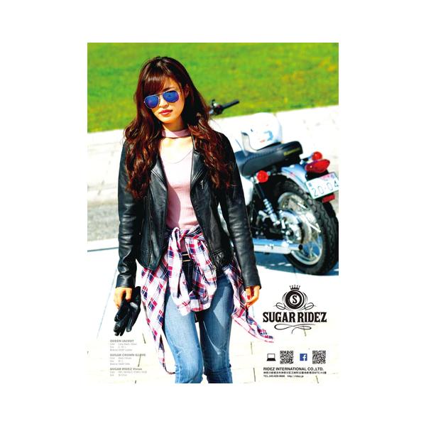 RIDEZ ライズ ジャケット ライダース ダブル レザー 革 レディース おしゃれ ブランド バイク SLJ101/100/102