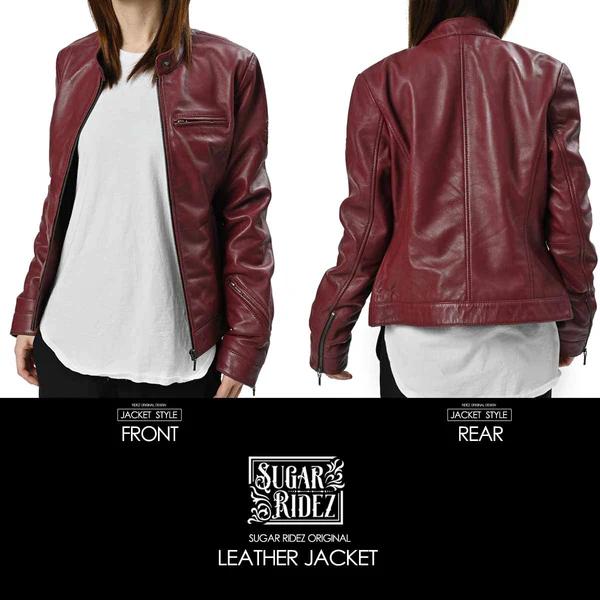 RIDEZ ライズ ジャケット ライダース シングル レザー 革 レディース