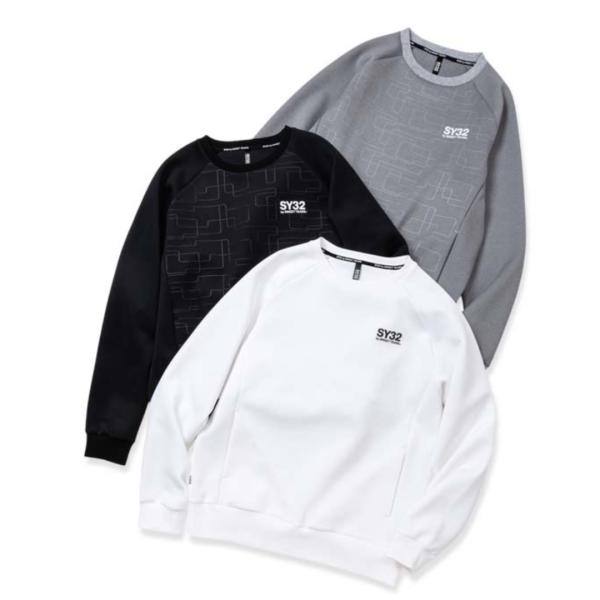 SY32 by SWEET YEARS スウェット プルオーバー 長袖 メンズ かっこいい ブランド おしゃれ スポーツ ゴルフ 14561 お取り寄せ