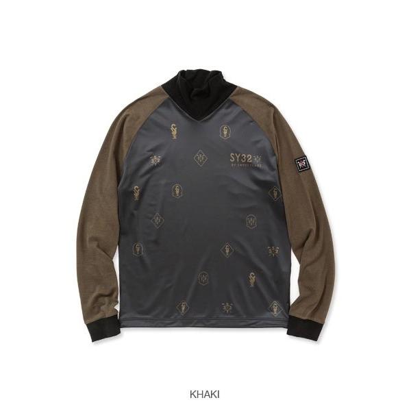 SY32 by SWEET YEARS ゴルフウェア モックシャツ Tシャツ 長袖 メンズ おしゃれ かっこいい ブランド SYG-23A07【お取り寄せ】_1