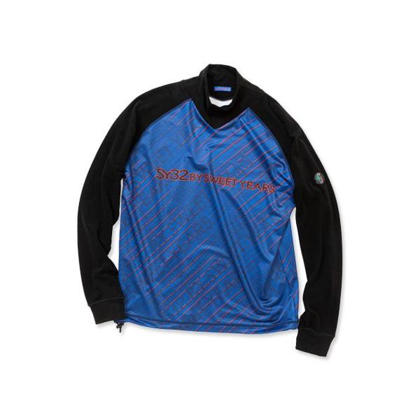 SY32 by SWEET YEARS ゴルフウェア モックネックシャツ Tシャツ 長袖 メンズ おしゃれ かっこいい ブランド SYG-23A07MI【お取り寄せ】