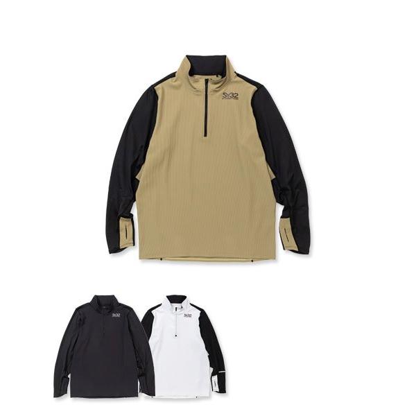 SY32 by SWEET YEARS ゴルフウェア ハーフジップシャツ Tシャツ 長袖 メンズ おしゃれ かっこいい ブランド SYG-23A09【お取り寄せ】_3