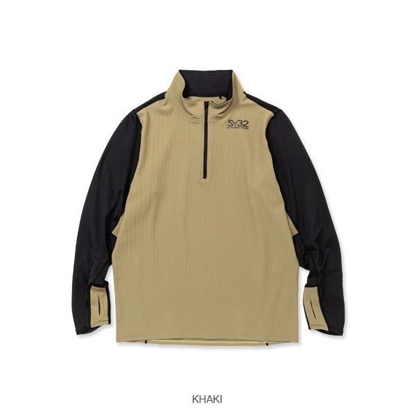 SY32 by SWEET YEARS ゴルフウェア ハーフジップシャツ Tシャツ 長袖 メンズ おしゃれ かっこいい ブランド SYG-23A09【お取り寄せ】_7