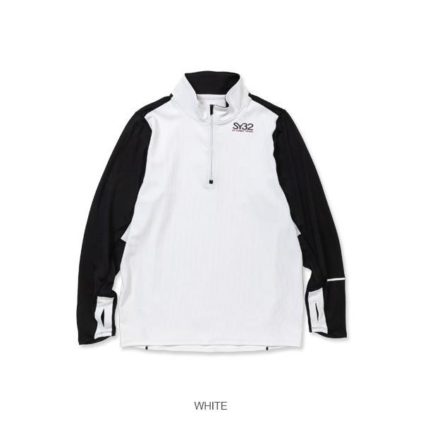 SY32 by SWEET YEARS ゴルフウェア ハーフジップシャツ Tシャツ 長袖 メンズ おしゃれ かっこいい ブランド SYG-23A09【お取り寄せ】_8