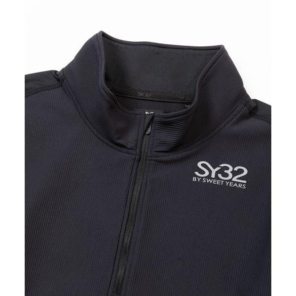 SY32 by SWEET YEARS ゴルフウェア ハーフジップシャツ Tシャツ 長袖 メンズ おしゃれ かっこいい ブランド SYG-23A09【お取り寄せ】_9