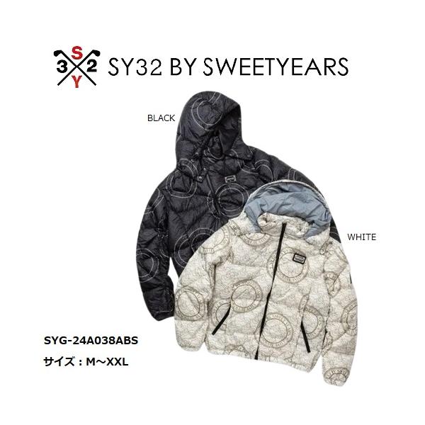 SY32 ゴルフ ゴルフウェア ダウンジャケット メンズ おしゃれ ブランド かっこいい SYG-24A038ABS【お取り寄せ】