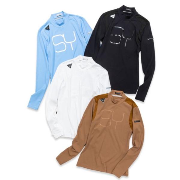 お取り寄せ SY32 by SWEET YEARS シャツ 長袖 モックネック レディース ブランド おしゃれ ゴルフ スポーツ SYG-24S11W