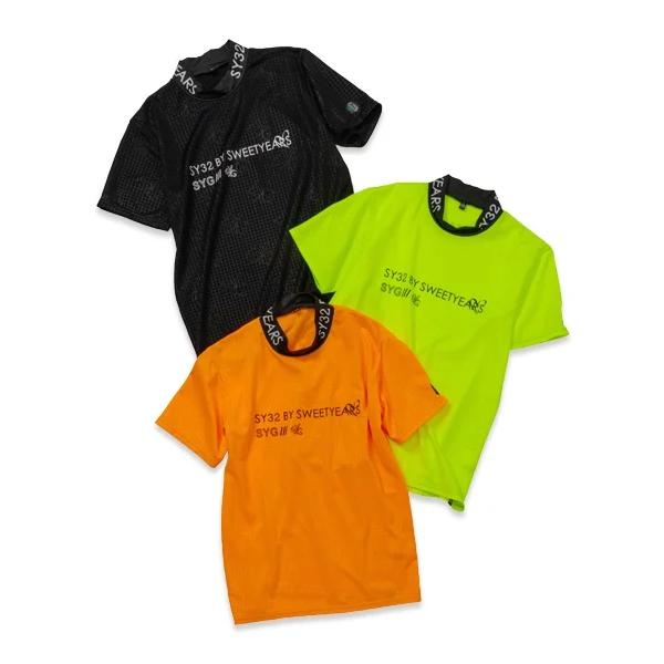 お取り寄せ SY32 by SWEET YEARS Tシャツ 半袖 モックシャツ メンズ ゴルフウェア おしゃれ ブランド SYG-24S26