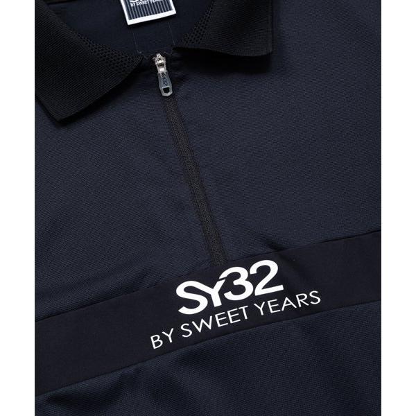 お取り寄せ SY32 by SWEET YEARS シャツ 半袖 ポロシャツ 無地 レディース ブランド おしゃれ ゴルフ スポーツ SYG-24SABS13_10