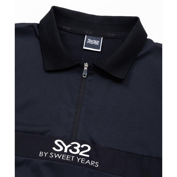 お取り寄せ SY32 by SWEET YEARS シャツ 半袖 ポロシャツ 無地 レディース ブランド おしゃれ ゴルフ スポーツ SYG-24SABS13_9