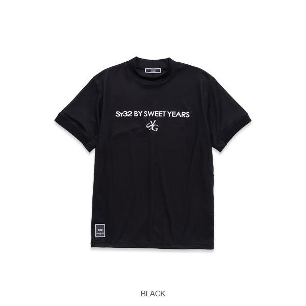 お取り寄せ SY32 by SWEET YEARS シャツ 半袖 モックネック 無地 レディース ブランド おしゃれ ゴルフ スポーツ SYG-24SABS14_4