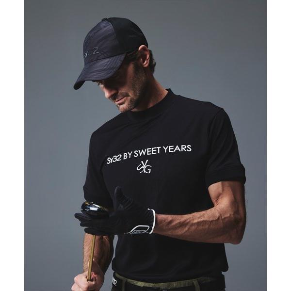 お取り寄せ SY32 by SWEET YEARS シャツ 半袖 モックネック 無地 レディース ブランド おしゃれ ゴルフ スポーツ SYG-24SABS14_8