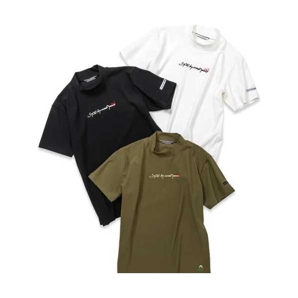 SY32 by SWEET YEARS モックシャツ 半袖 メンズ おしゃれ ブランド ゴルフ スポーツ リサイクル鹿の子 ストレッチ お取り寄せ商品 SYG-24SRIC02