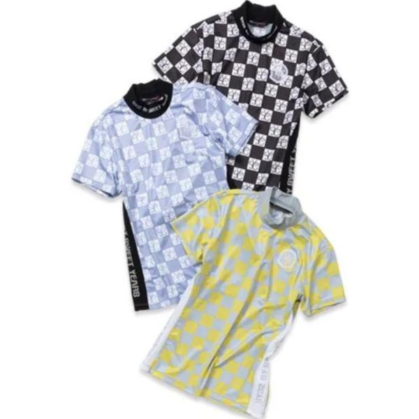 SY32 by SWEET YEARS ゴルフ モックシャツ 半袖 レディース おしゃれ かわいい ブランド SYG-24SUM-29W 【お取り寄せ】