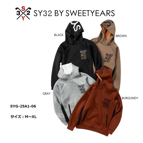 SY32 ゴルフ ゴルフウェア パーカー 長袖 メンズ おしゃれ ブランド かっこいい SYG-25A1-06【お取り寄せ】