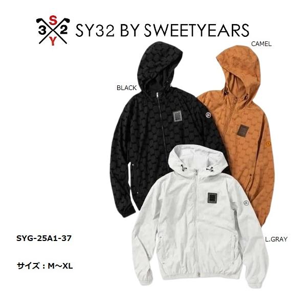 SY32 ゴルフ ジップパーカー 長袖 メンズウェア おしゃれ ブランド かっこいい SYG-25A1-37【お取り寄せ】